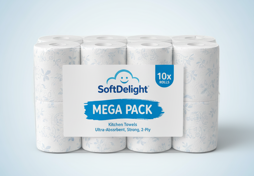 SoftDelight Kitchen Towels set of 10 x 10 Box