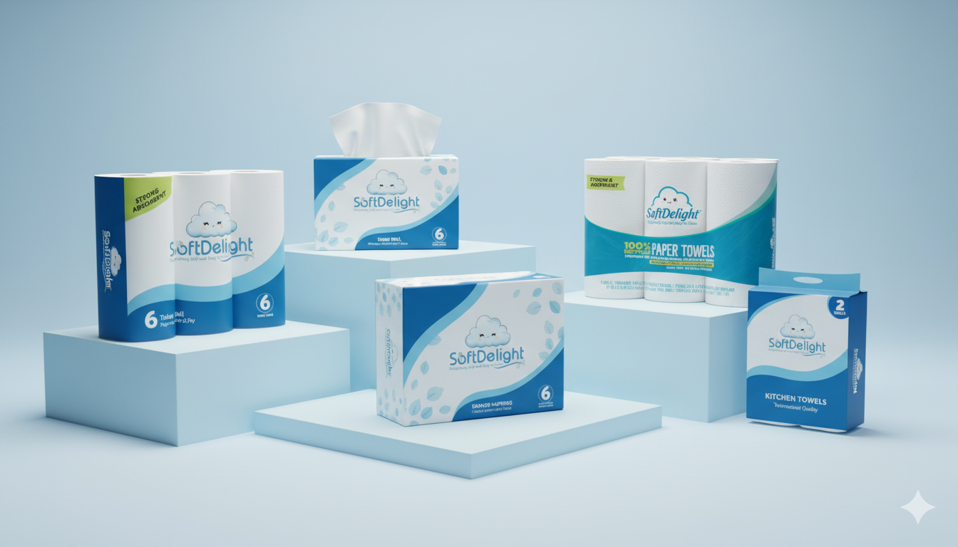 %SoftDelight bulk facial tissue% %SoftDelight facial tissue% %Eco-friendly facial tissue pack by SoftDelight for home and office use%