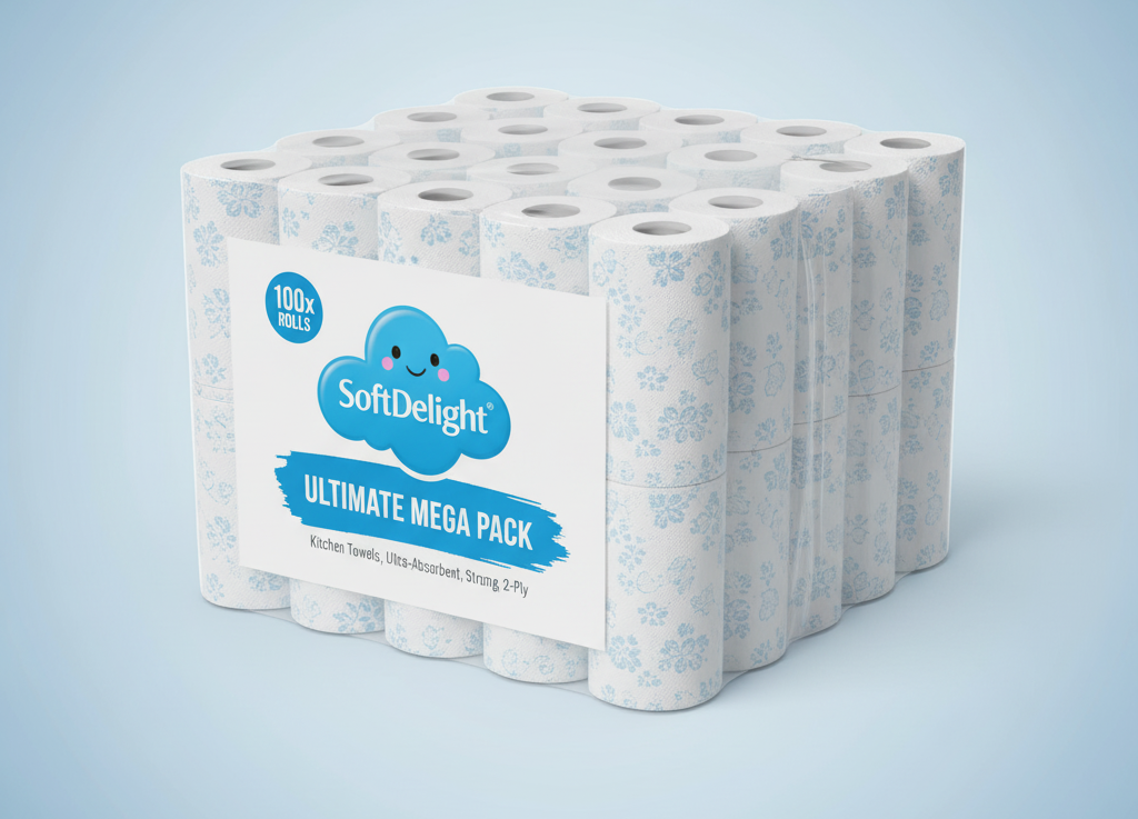 SoftDelight Kitchen Towels set of 50 x 1 Box