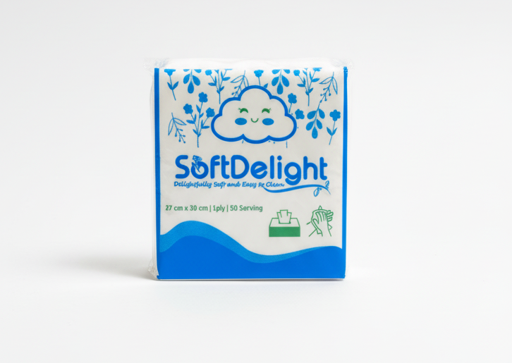 SoftDelight Paper Napkins - 50 serving Per Packet