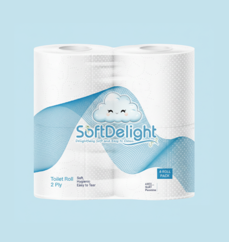 %Eco-friendly facial tissue pack by SoftDelight for home and office use%