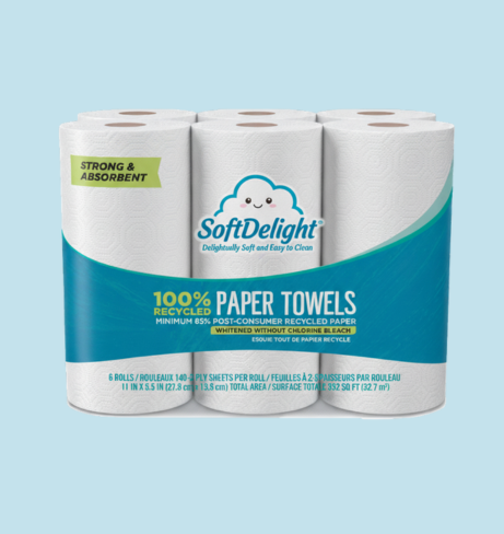 %Eco-friendly facial tissue pack by SoftDelight for home and office use%