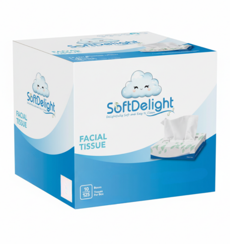 SoftDelight Facial Tissues (Set of 50 x 10 Pack)